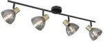 LED Deckenleuchte JAY, schwarz, Glas, 4-Flammig, L 79 cm