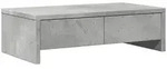 vidaXL Monitorst&auml;nder mit Schubladen Betongrau 50x27x15 cm - Grau
