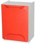 Eco-Logico R34-1R Kippbarer Abfallbeh&auml;lter 34 x 29 x 47 cm, rot - Rot