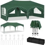 WOLTU Pavillon, mit Seitenw&auml;nden, wasserabweisend UV-Schutz, gr&uuml;n - Gr&uuml;n
