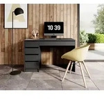 Schreibtisch Computertisch Ada 120x55cm anthrazit grifflos - Grau