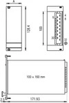 Schroff Front Panel 3U 8Hp - 3 He (31006677)