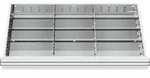 STIER Schubladeneinteilung Metalleinteilung BLH 75 mm Innenma&szlig; 800x450 mm 12 F&auml;cher
