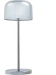 Lucande LED-Akku-Tischleuchte Quill, chrom, CCT, dimmbar - Silber