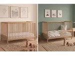 Kids Collective Babybett Kinderbett Gitterbett mit Rausfallschutz Baby Bett 
