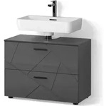 Waschbeckenunterschrank Livinity Ronco Anthrazit Hochglanz 80 x 58.6 cm, Model 52695