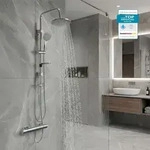 HANSGROHE Duscharmatur Duschsystem mit Ecostat 1001CL und BELVIT Regendusche...