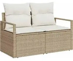 vidaXL Sofa Set 6 stk. Beige [Synthetisch]: Poly Rattan - Beige