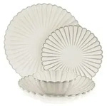 Bloomy Geschirr-Set - 24-teilig aus hochwertigem Porzellan f&uuml;r 6 Personen -...