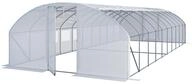 TOOLPORT Premium Foliengew&auml;chshaus 4x10m PE Plane 180g/m&sup2; wei&szlig; transparent