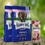 Happy Dog Sensible France 2 x 11 kg + Happy Dog Dental Rolls *geschenkt*