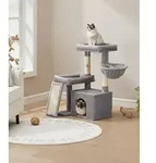Feandrea Kratzbaum, Katzenbaum mit Kratzs&auml;ulen, Rampe, Katzenkratzbaum, 2...