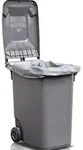 Becker Kunststoffsack 120l 100&mu;m grau 500 / 450x1250mm 100St. / VE - 9000466519 -