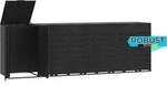 M&uuml;lltonnenbox GORILO f&uuml;r 5 Tonnen Schwarz 345x79x117 cm Stahl 