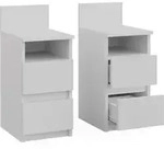 Nachttisch Vicco Monty Wei&szlig; 2er Set, Model 53164 - Wei&szlig;