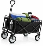 BigDean Bollerwagen faltbar 105L, bis 100 kg belastbar &ndash; klappbarer Handwagen...