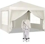 WOLTU Pavillon Pop-Up wasserdichter Faltpavillon, aus Oxford Metallrahmen 3 x 3...