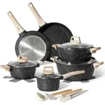 Just Perfecto JL-27: Schwarzes K&uuml;chenset, 15-teilig - Schwarz