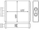 MAHLE AH 75 000S W&auml;rmetauscher Innenraumheizung K&uuml;hler f&uuml;r VW POLO (9N) Polo