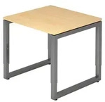 b&uuml;m&ouml; Schreibtisch Serie-R - Nachbildung Ahorn, Gr&ouml;&szlig;e: 80 x 80 cm, Gestell: