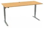 STIER Elektrisch h&ouml;henverstellbarer Schreibtisch 501-43 180 x 80cm Buche...