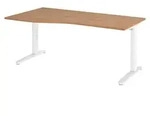 b&uuml;m&ouml; Schreibtisch Serie-XB - Nachbildung: Nussbaum, Gr&ouml;&szlig;e: 180 x 100 cm,