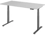b&uuml;m&ouml; Schreibtisch elektrisch Lite - Gr&ouml;&szlig;e: 160 x 80 cm, Gestell: Graphit,