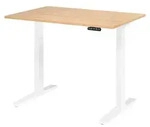b&uuml;m&ouml; Schreibtisch elektrisch XMKA - Gr&ouml;&szlig;e: 120 x 80 cm, Gestell: Wei&szlig;,