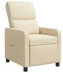 vidaXL Liegesessel Creme Stoff - Creme