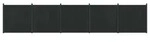 vidaXL Zaunelement 5 stk. 880 x 186,5 cm WPC und Aluminium Schwarz - Schwarz