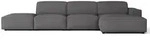 Selsey Sellmo - Ecksofa, Dunkelgrau, 344 cm - Dunkelgrau