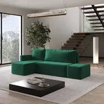 Masseno Ecksofa VELOTTI L-S mit Schlaffunktion L-Form, Sofa mit Bettkasten,