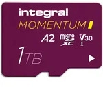 Integral Momentum I, 1 TB, MicroSD, UHS-I, 210 MB/s, 180 MB/s, Class 3 (U3)