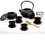 Lumaland Teeservice 12-tlg. Tee Set Gusseiserne Teekanne Tetsubin schwarz -...