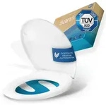 Sanfino&reg; Premium WC-Sitz mit Absenkautomatik Oval - Hochwertiger Duroplast