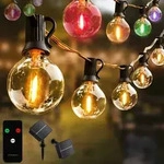 LUMILED Solar Lichterkette Au&szlig;en 20x LED RGB 10,5 M Solarlichterkette f&uuml;r...