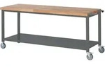 STIER Fahrbare Werkbank Premium mit Ablageboden BxTxH 2000x700x880 mm