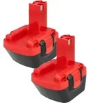 EXTENSILO 2x Akku Ersatz f&uuml;r Bosch BAT139, BAT049, BAT120, BAT045, BAT046, 2 609 200