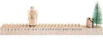 Schiebe-Adventskalender Engel Holz 35x2,5x10,5cm100%