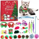 Rorchio Adventskalender Katzen Spielzeug Federstab Fisch Maus Ball Glocke