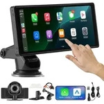 VEVOR kabelloses Autoradio (254 mm) HD-Radio mit Touchscreen mit Apple CarPlay &