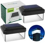 2x Abdeckkappe f&uuml;r Pfosten Solar-LED-Kappe 60 x 40 mm - Schwarz