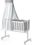 Babywiege Vitalispa Noah Wei&szlig; 40x90 mit Rollen, Model 30307 - Wei&szlig;
