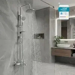 HANSGROHE Wannenarmatur Vernis Blend, Duschsystem mit Wannenmischer und BELVIT