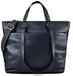Jost Lysa Business Shopper Leder 36 cm Laptopfach - Dunkelblau