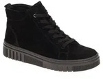 Gabor Stiefeletten 8008, schwarzes Velourleder, kn&ouml;chelhoch, Weite H,...
