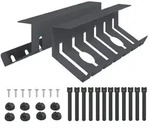 vidaXL Unter dem Schreibtisch Kabelmanagement Tray 2 Stk. Anthrazit - Grau