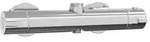 vidaXL Thermostatischer Duschmischer Edelstahl 201 27 x 8 x 6 cm - Silber