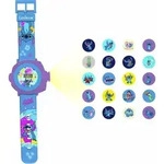 Disney Stitch Projektionsuhr mit 20 Bildern - Blau