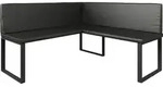 Eckbank Vicco Ravon Schwarz 150 x 150 cm, Model 58496 - Schwarz